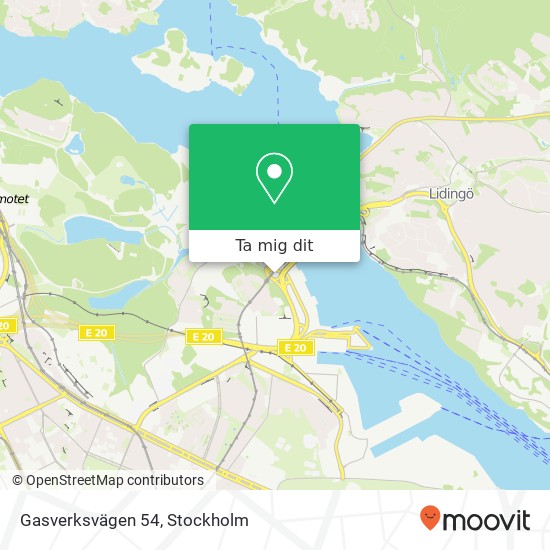 Gasverksvägen 54 karta