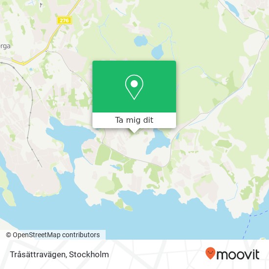 Tråsättravägen karta