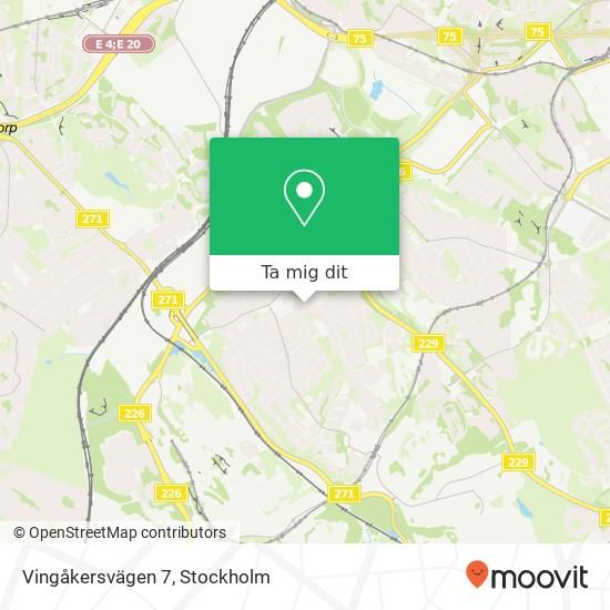 Vingåkersvägen 7 karta
