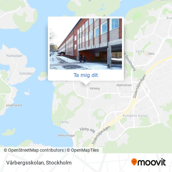 Vårbergsskolan karta