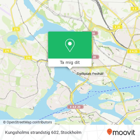 Kungsholms strandstig 602 karta