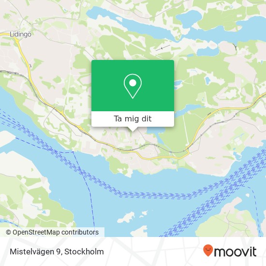 Mistelvägen 9 karta