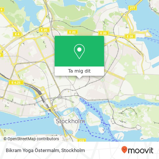 Bikram Yoga Östermalm karta
