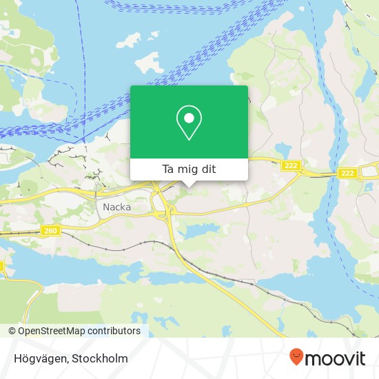 Högvägen karta