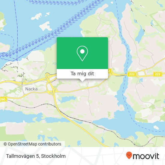Tallmovägen 5 karta