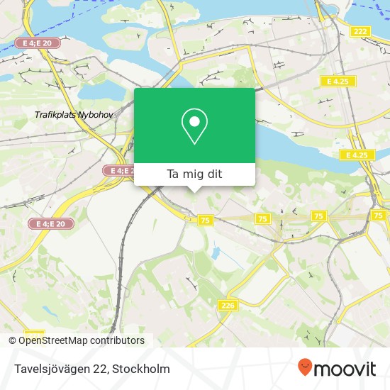 Tavelsjövägen 22 karta