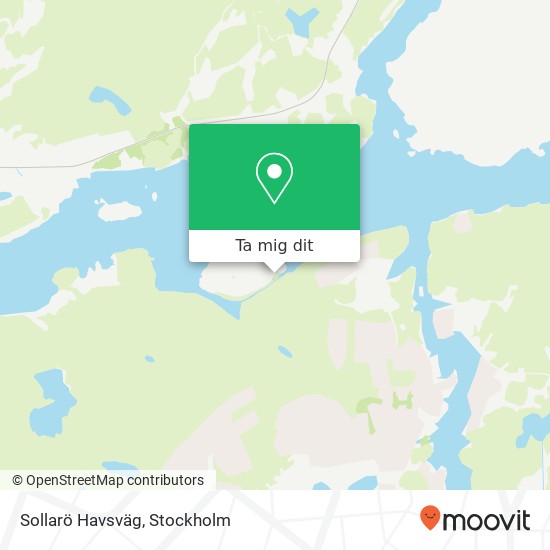 Sollarö Havsväg karta