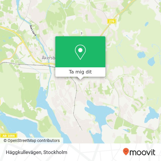 Häggkullevägen karta