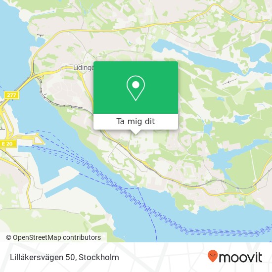 Lillåkersvägen 50 karta