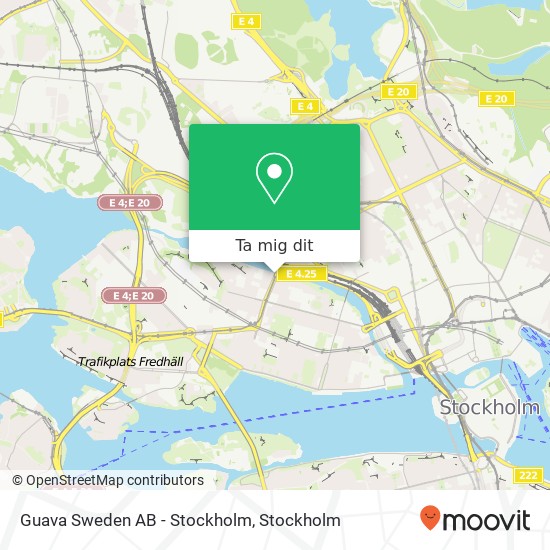 Guava Sweden AB - Stockholm karta