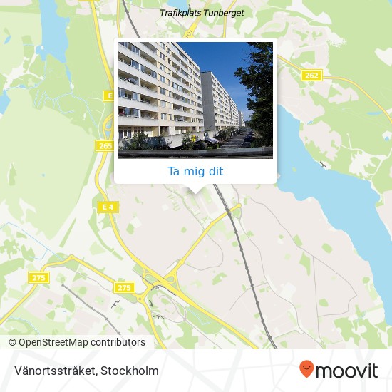 Vänortsstråket karta