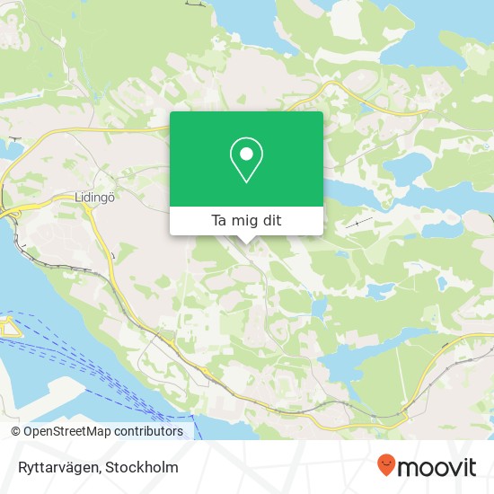 Ryttarvägen karta