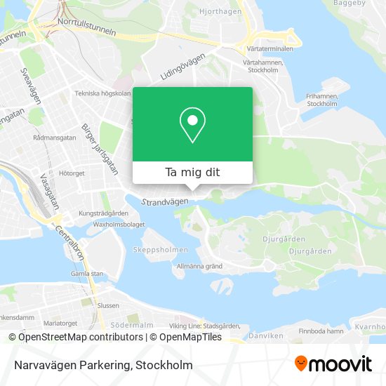 Narvavägen Parkering karta