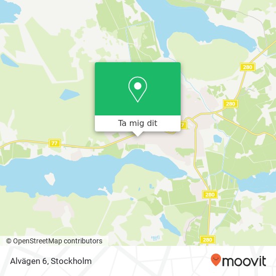 Alvägen 6 karta