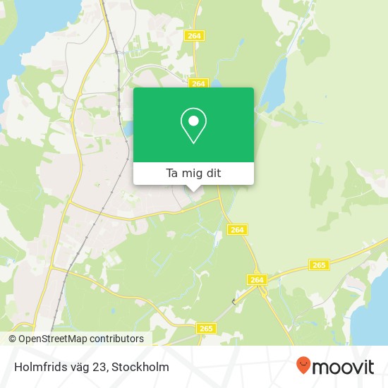 Holmfrids väg 23 karta