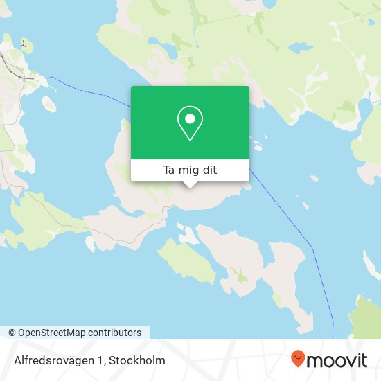 Alfredsrovägen 1 karta