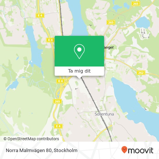 Norra Malmvägen 80 karta