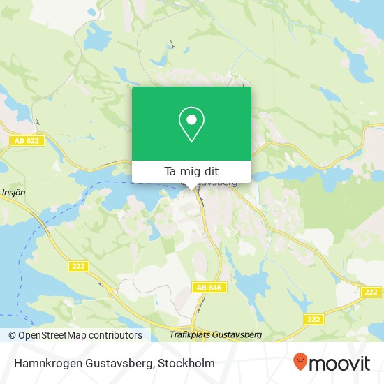Hamnkrogen Gustavsberg karta