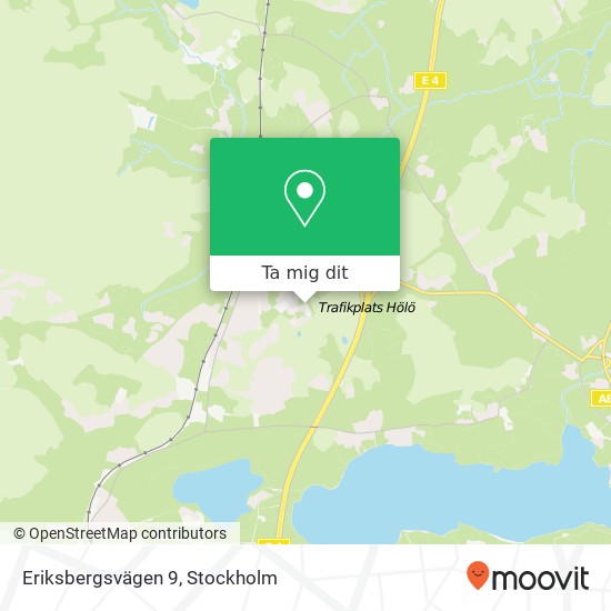 Eriksbergsvägen 9 karta