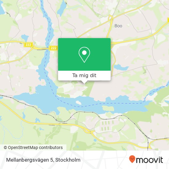 Mellanbergsvägen 5 karta