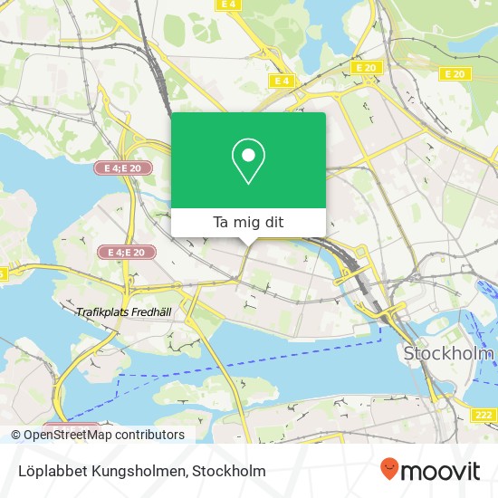 Löplabbet Kungsholmen karta