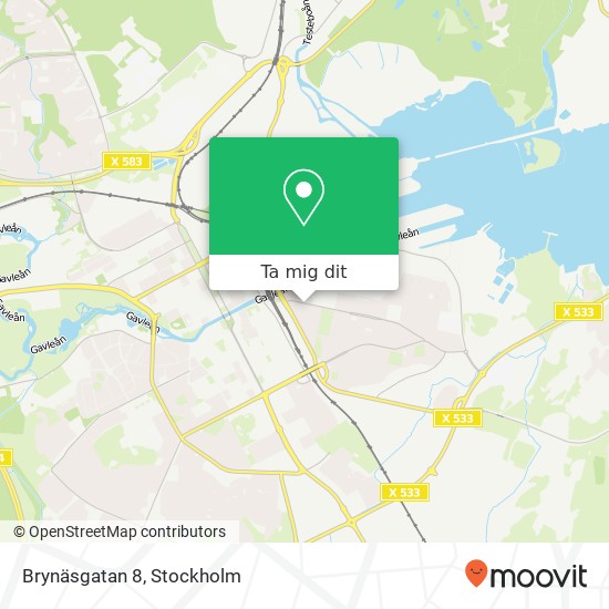 Brynäsgatan 8 karta