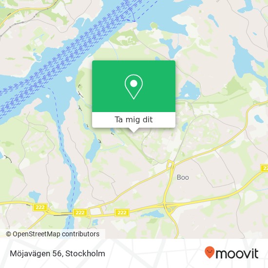 Möjavägen 56 karta