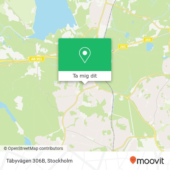 Täbyvägen 306B karta