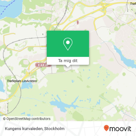 Kungens kurvaleden karta