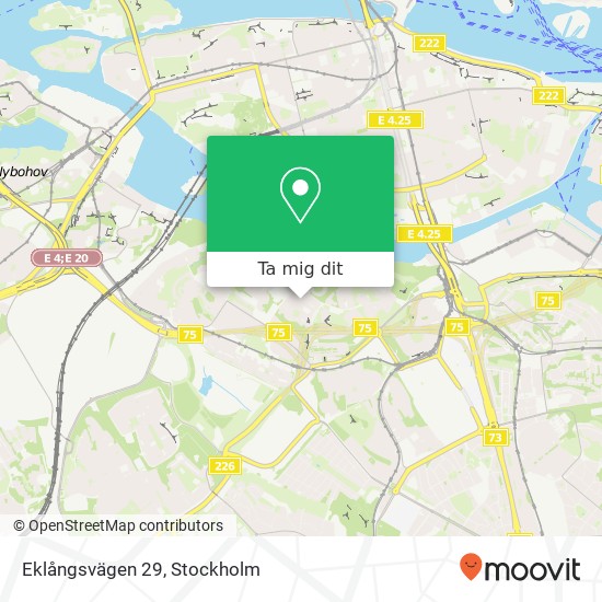 Eklångsvägen 29 karta