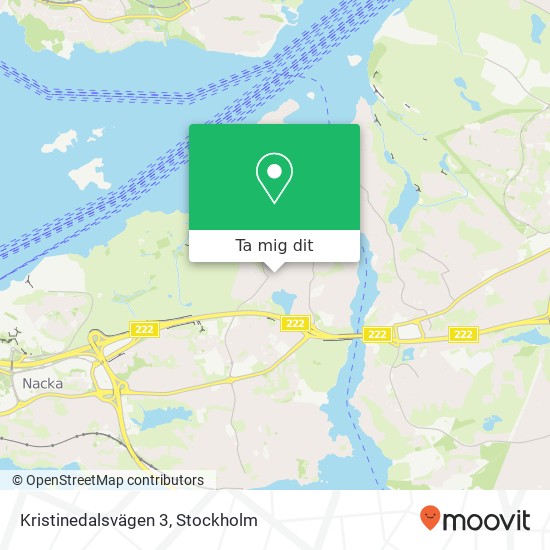 Kristinedalsvägen 3 karta