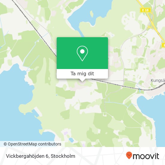 Vickbergahöjden 6 karta