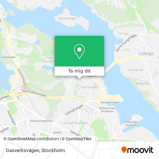 Gasverksvägen karta