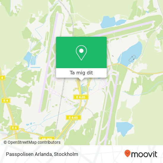 Passpolisen Arlanda karta