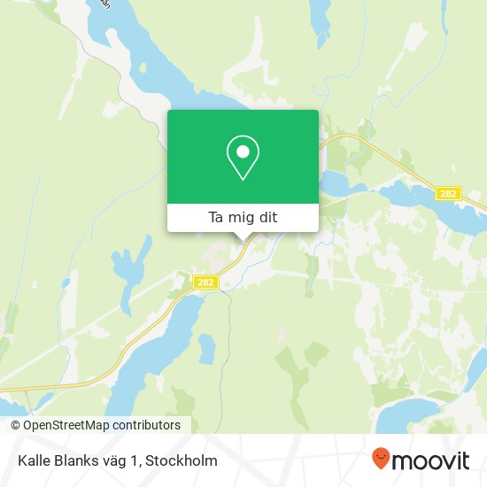 Kalle Blanks väg 1 karta