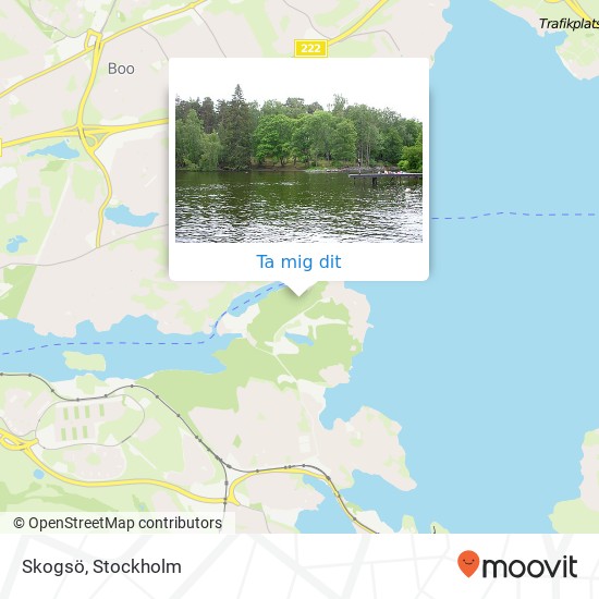 Skogsö karta