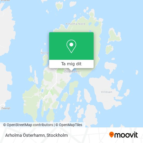 Arholma Österhamn karta