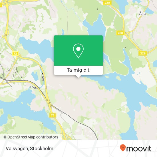 Valsvägen karta