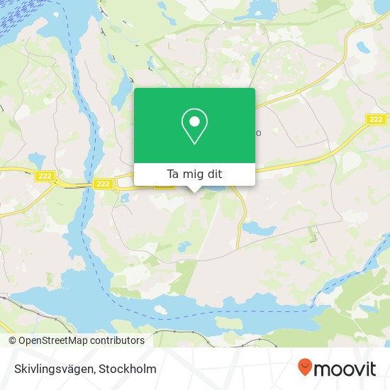 Skivlingsvägen karta