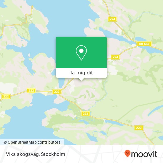 Viks skogsväg karta