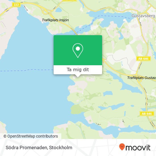 Södra Promenaden karta