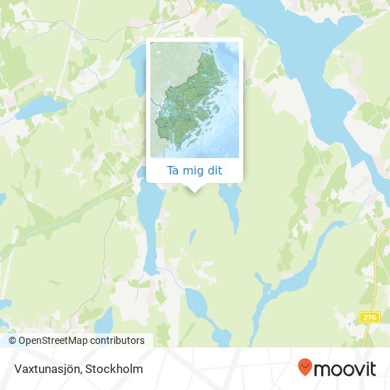 Vaxtunasjön karta