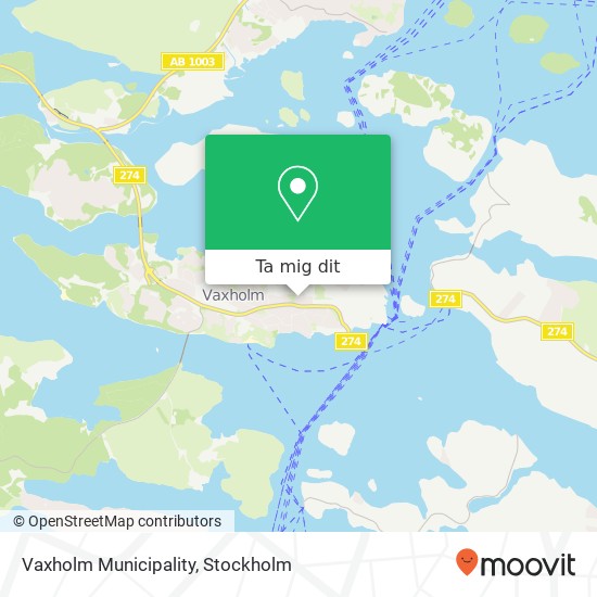 Vaxholm Municipality karta