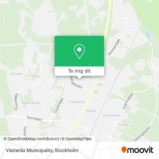 Västerås Municipality karta