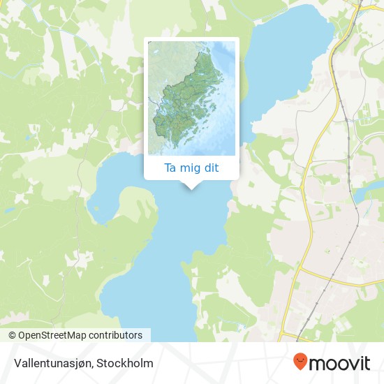 Vallentunasjøn karta