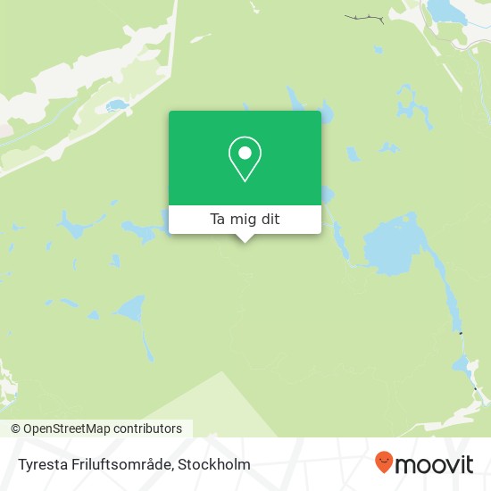 Tyresta Friluftsområde karta