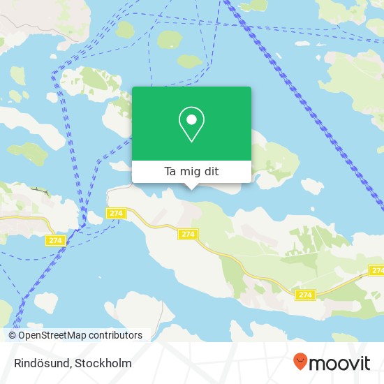 Rindösund karta