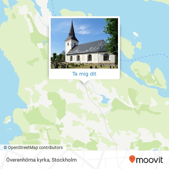 Överenhörna kyrka karta