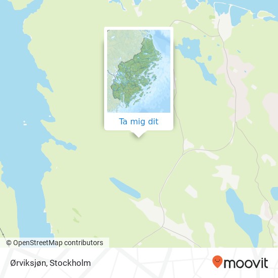 Ørviksjøn karta