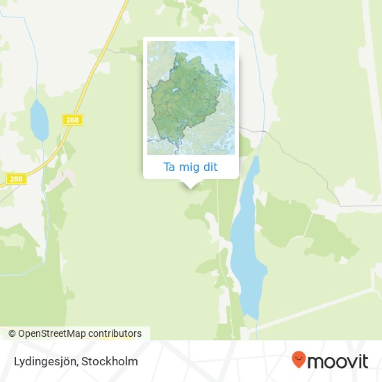 Lydingesjön karta